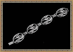 Sterling Calla Lily Bracelet Patent Date 1873