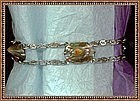 Vintage Art Deco Blister Pearl Bracelet Rhodium Early