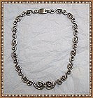 D'Molina Sterling Silver Choker Necklace Taxco Mexico