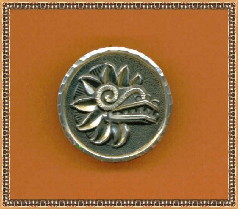 Mexican Sterling Silver Pin Signed &quot;A C E&quot; Guadalajara