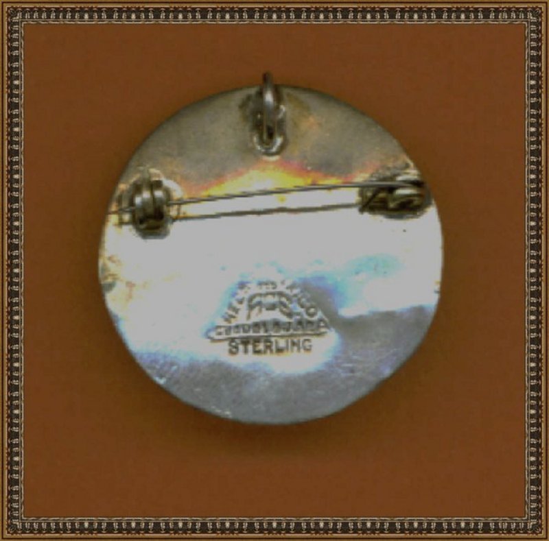 Mexican Sterling Silver Pin Signed &quot;A C E&quot; Guadalajara