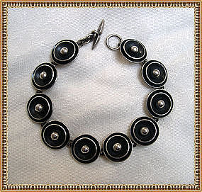 N. E. FROM Sterling Bracelet 10 Cup Orb Links Denmark