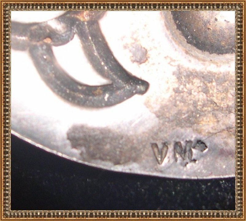 Mystery Mark Reward Vintage Signed Sterling Hammered Pin Bird
