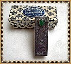 Vintage Italian 800 Silver Lipstick Case Peruzzi Bros