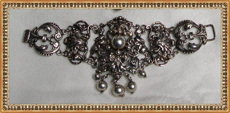Vintage G. Cini Sterling Silver Necklace Bracelet Demi