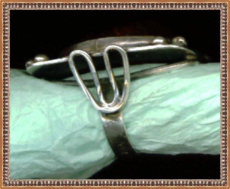 Vintage Honey Amber Silver Ring 4 Hallmarks Substantial Cab