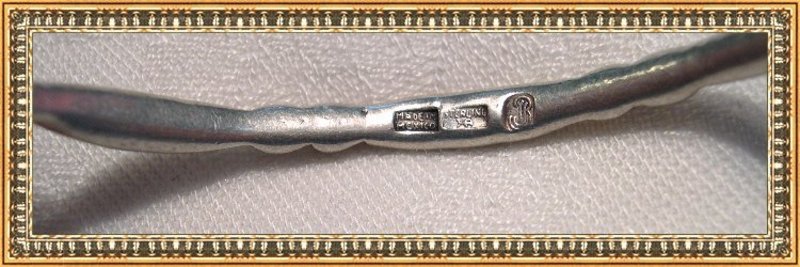 Vintage Hector Aguilar Sterling Silver Bangle Bracelet
