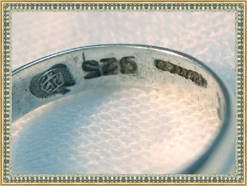 Vintage Silver Syn. Alexandrite Ring Mexico Assay JR