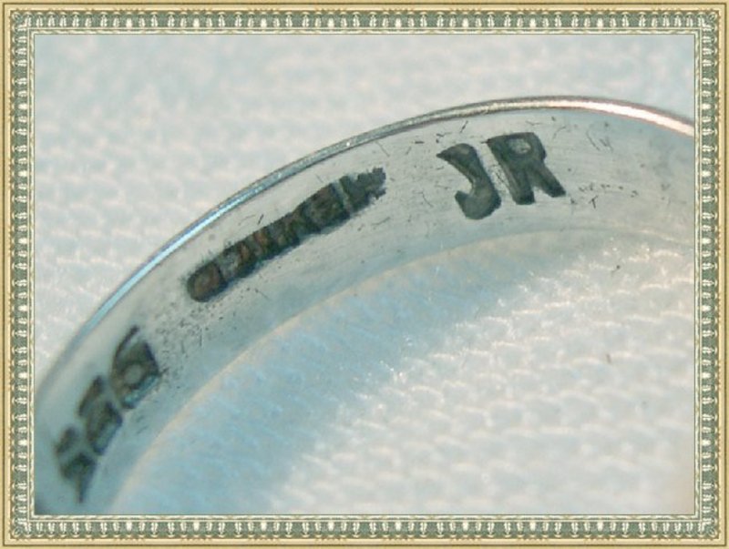 Vintage Silver Syn. Alexandrite Ring Mexico Assay JR