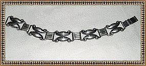 Vintage Sterling Danecraft Bracelet Lion in "C" Mark