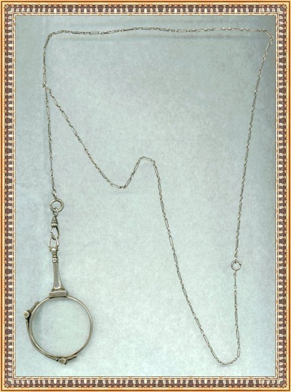 Sterling Silver Lorgnette Y Chain Foster &amp; Bailey F&amp;B