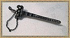 Vintage 900 Silver Dagger Sword Scabbard Clip Pin