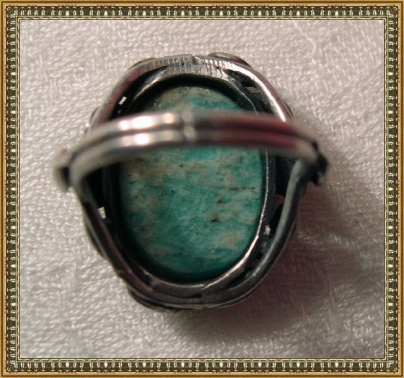 Vintage Art Deco Nouveau Arts Crafts Sterling Silver Leaf Ring