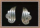 Vintage F. Gutierrez Mexican Sterling Silver Earrings