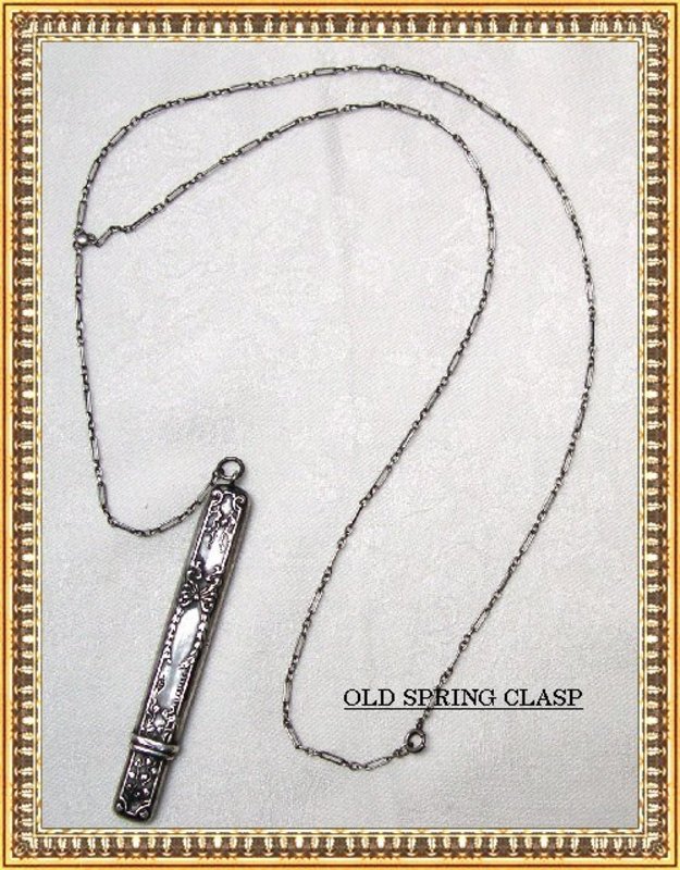 E G Webster &amp; Son Sterling Silver Pencil Necklace Chain