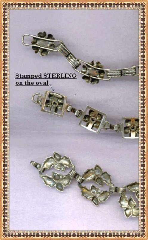 Vintage Sterling Silver Bracelet Trio Felch Co Acorn