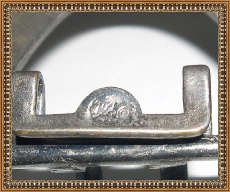 Antique C 1900 E A Bliss Silver Plated Buckle