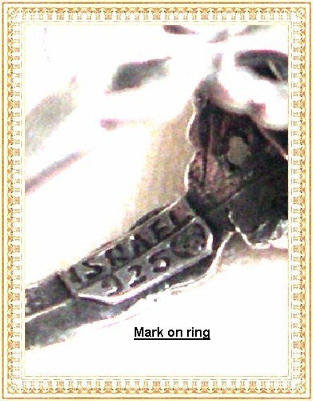 Vintage Modernist Signed Sterling Silver Chain Pendant Ring Earrings