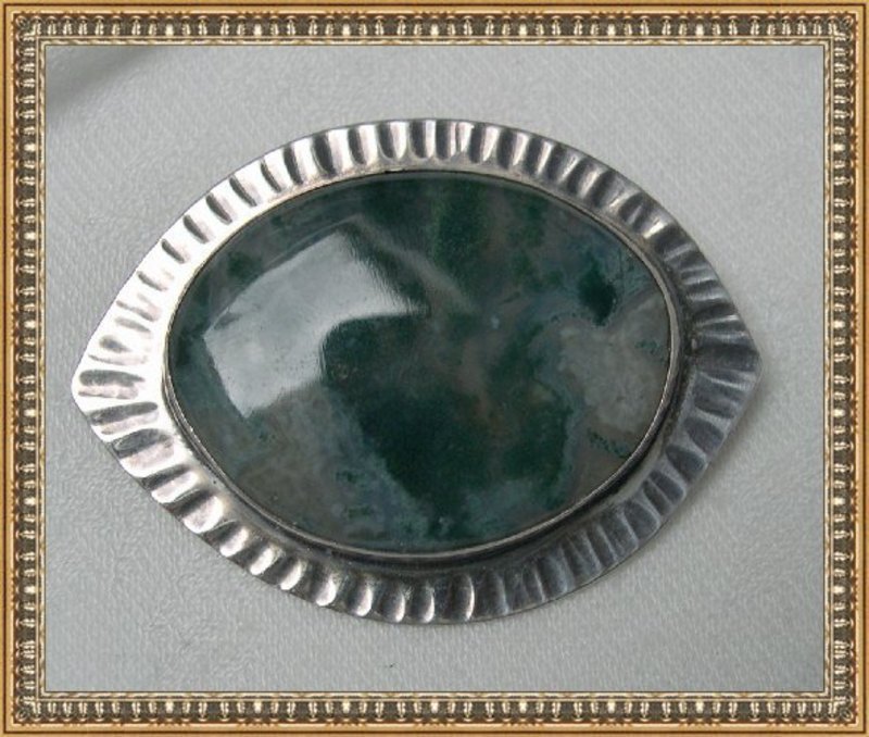 Vintage Mystery Solved Signed Sterling Silver Modernist Pin Kellogg