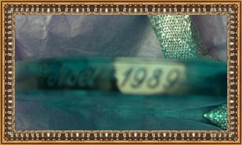Vintage Lalique &quot;R&quot; France Round Ornament 1989 or 1990