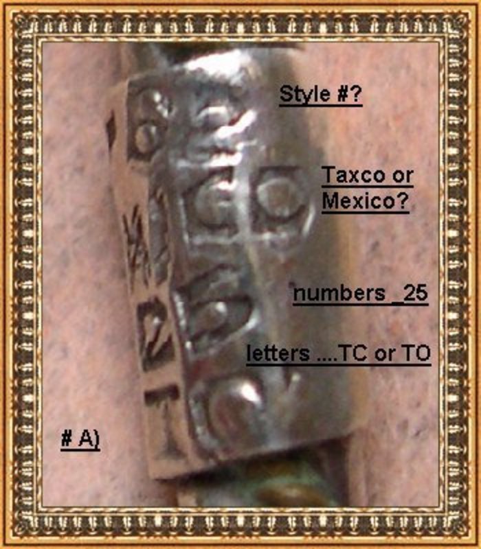 Vintage Silver Bangle Bracelet Trio Lunt # 72 Mexican