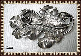Vintage Signed Clifford Russell Sterling Silver Pin