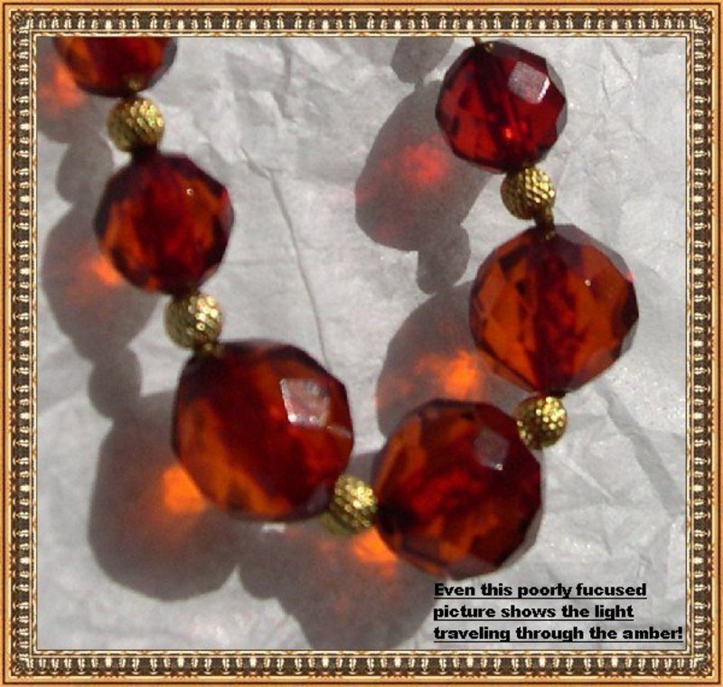 18K Gold Red Cherry Faceted Knotted Beads Bracelet