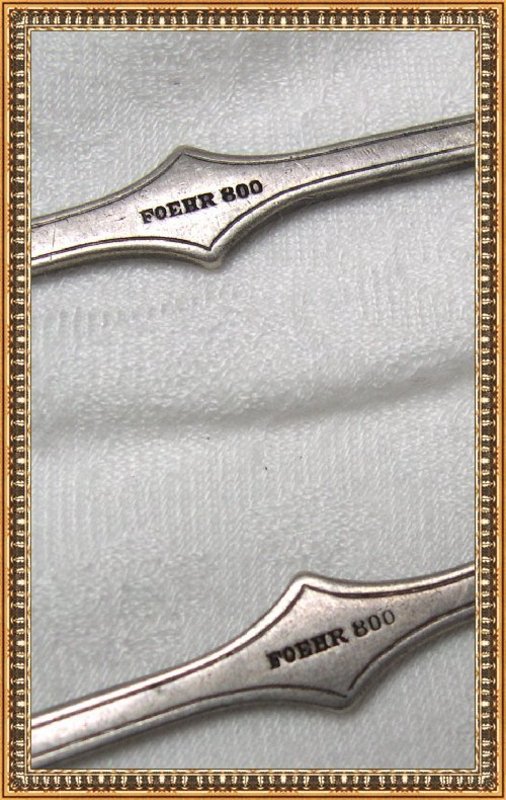 Vintage 800 Foehr Silver Arts Crafts Style Fork (2)