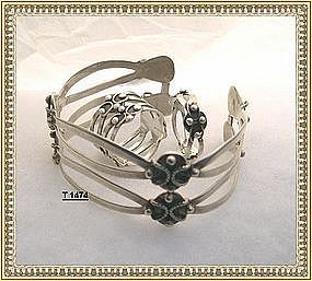 Vintage Mexico Sterling Silver Cuff & Ring 'Maricela'