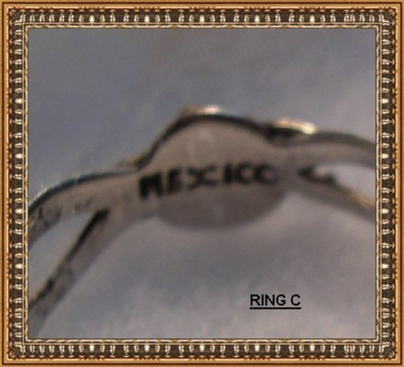 Vintage Mexico Sterling Silver Cuff &amp; Ring 'Maricela'