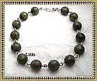 Signed Faceted Labradorite Sterling Silver Necklace 700
