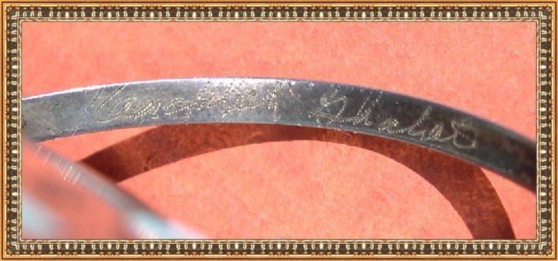 Mystery Mark Reward Vintage Signed NA Silver Zuni Spinner Necklace