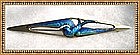 Vintage Signed Thomae Sterling Blue Bird Enamel Pin