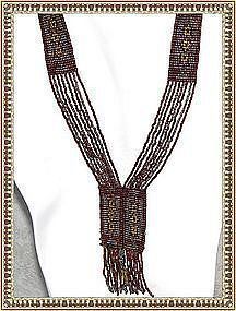 Antique Multi Beaded Sautoir Cut Steel Flapper Tassel Necklace