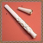 Antique Signed C 1914 Carved Cigarette Holder 14K Gold A. Orlik