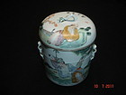 Antique Chinese porcelain rice cooker with Lid