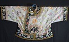 Chinese Manchu woman's embroidered silk Waistcoat