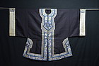 Antique Chinese embroidered silk robe or surcoat,