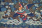 Antique Chinese embroidered silk surcoat rank badge KESI / Kossu, 19th