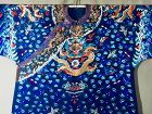 Antique Chinese embroidered summer dragon silk robe - Jifu 2