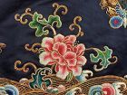 Antique Chinese embroidered silk robe -Forbidden stitch & Gold threads
