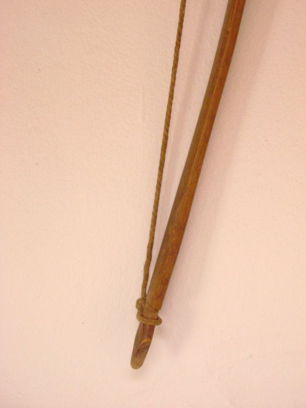 Plains Buffalo Hide Quiver with Bow and Arrows