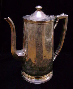 Fred Harvey Silver Coffee Pot & Creamer