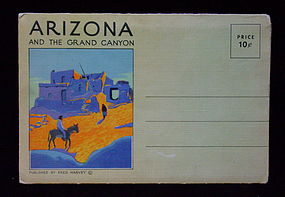 Fred Harvey Arizona Postcard Booklet