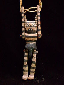 Rare Jimmie Kootz Hopi Kachina Puppet - Koshare