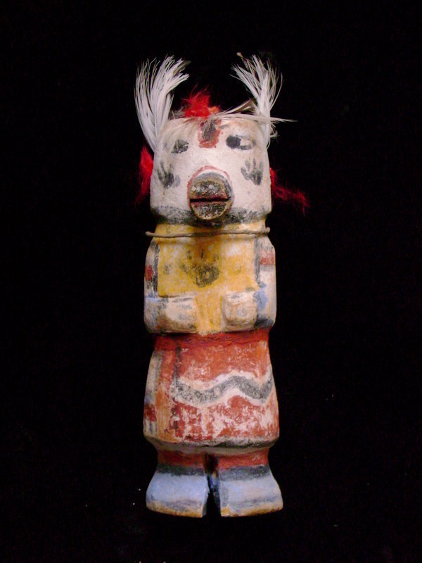 Wilson Tewaquaptewa Hopi Kachina Doll with Feathers