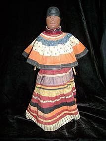 Rare Wood Seminole Doll