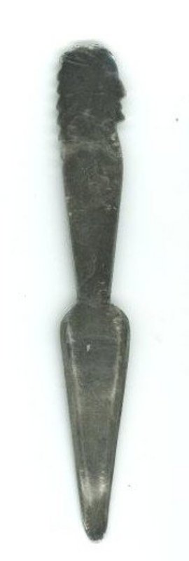 Navajo Profile Silver Letter Opener, c. 1905