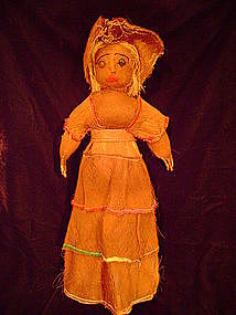 "Rare Seminole All Palmetto Female Doll c.1930-40"