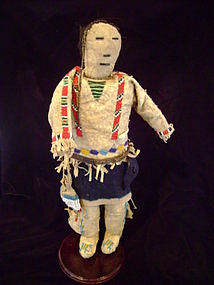 Sioux Beaded and Hide Male Doll